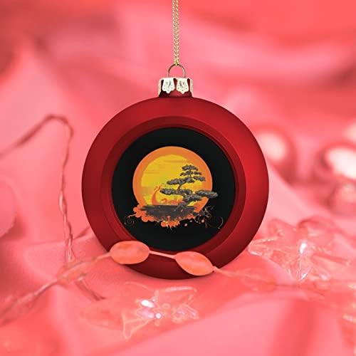 כדורי חג המולד של בונסאי עץ קישוט אטום לריסוק לקסמים עץ חג המולד קישוט