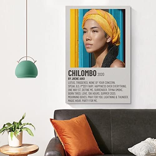 פוסטר מוסיקה של Sirwax עבור Jhene Aiko Chilombo Poster HD Canvas הדפסים קיר חדר אמנות אסתטיקה