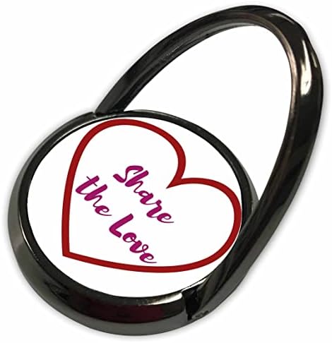 תמונת לב 3 של תמונת לב עם טקסט של שיתוף האהבה - טבעות טלפון
