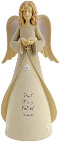 יסודות Enesco Hail Mary Beads Beads תפילה פסלון מלאך, 7.68 אינץ ', רב צבעוני