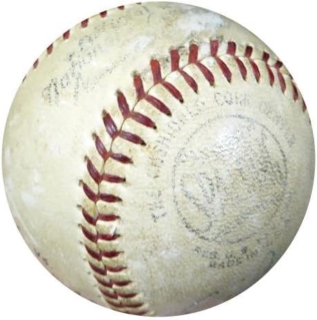 ארני בנקס חתימה את המשחק הרשמי של הליגה הלאומית השימוש בבייסבול שיקגו קאבס וינטג 'חתימה כדור עבירה 1960 PSA/DNA