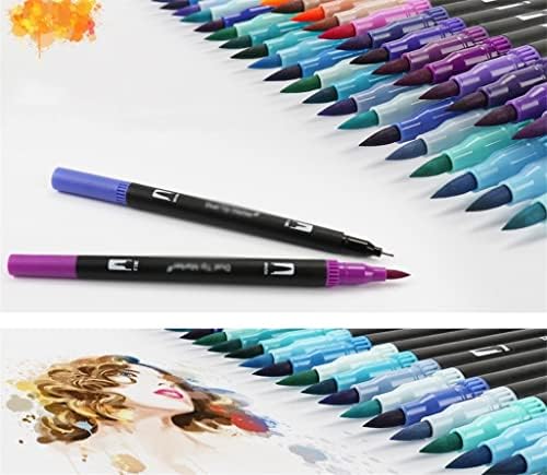 XWWDP 36/48/72 צבעים סמני אמנות צבעי מים הגדרת עט מברשת קצה כפול קצה פינליינר ציור ציור ציור ציור לצביעה