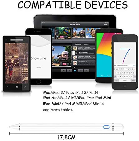 עט חרט פעיל של Dogain לאנדרואיד, iOS, iPad/iPad 2/ipad 3/ipad4/ipad pro/ipad mini/ipad mini 2/3/4 ורוב הטאבלט,