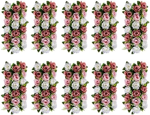 פרחים מלאכותיים של Blosmon קישודים מרכזיים לחתונה פרחים מזויפים 10 יח '