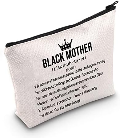 אפריקאי אמריקאי קוסמטי איפור תיק עבור שחור אמא מתנות עבור פמיניסטיות העצמה מתנת תיק שחור אמהות הוא