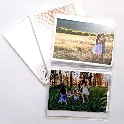 Clear Pocket 4 x 6 פורמט אלבומי תמונות Cocopolka חבילה של 3, לכל אלבום מיני יש 24 כיסים רואים.