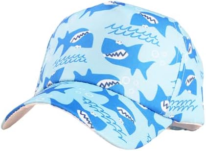 ילדי בייסבול כובע, מתכוונן קריקטורה שמש כובע לפעוטות בנות בנים, קיץ חוף לשחק כובע חיצוני