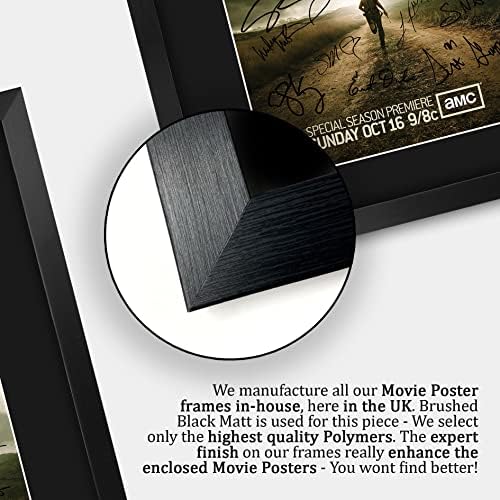 מסחר HWC ממוסגר 11 x 14 הדפס - פוסטר סדרת הטלוויזיה המהלכת מתנה חתומה של שחקנים רכוב על חתימות מודפסות מתנות תמונות