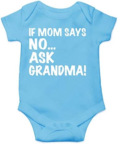 CBTWEAR אם אמא אומרת לא תשאל את סבתא - מצחיק בקרוב להיות סבתא - תינוק חמוד מקשה אחת לתינוק בגד גוף