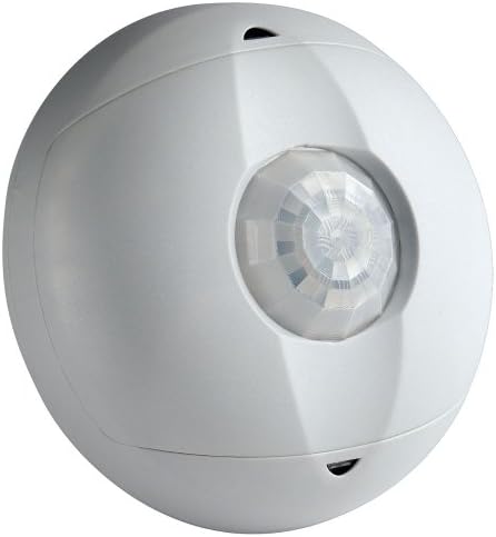 LEVITON OSC04-I0W תקרה הרכש חיישן תפוסה, PIR, 360 מעלות, 450 מר כיסוי, התאמה עצמית, לבן