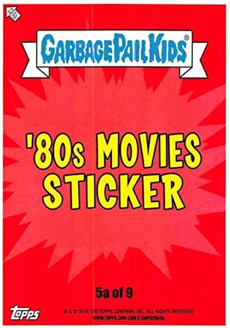2018 טופס אשפה דלי ילדים סדרה 1 אנחנו שונאים את כרטיסי המסחר של שנות ה -80 סרטי שנות ה -80 5 א רוק ישן
