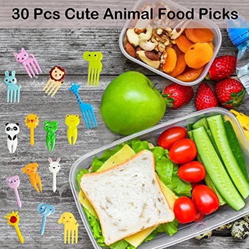 מבחר מזון לילדים, 30 יחידות מבחר מזון לילדים בעלי חיים מהנים קיסמי פירות בעלי חיים חמודים, בחירת