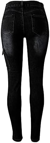 מיאשוי רחב רגל שמלת מכנסיים מכנסיים מלא כיס מוצק אורך רוכסן הדוק מכנסיים ג ' ינס בתוספת גודל מכנסיים