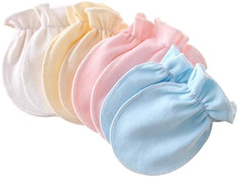 כפפות תינוקות יילוד ללא שריטות כותנה כותנה למשך 0-6 חודשים כפפות תינוקות בנות בנות