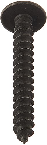 פלדת גיליון מתכת בורג, שחור תחמוצת גימור, מסבך ראש, פיליפס כונן, סוג, 10-12 חוט גודל, 1-1/2 אורך