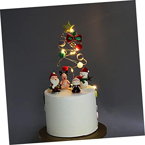Sewacc 3 יחידות קישוט קאפקייקס קישוט עוגת קישוט לחתונה עוגת חג המולד קישוט עוג