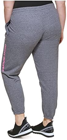 DKNY Sport Womens Plus Logo High Rise Jogger Pants