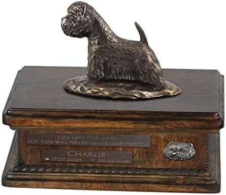 מערב היילנד לבן טרייר, כד עבור כלב אפר זיכרון עם פסל, לחיות מחמד של שם וציטוט-ארטדוג אישית