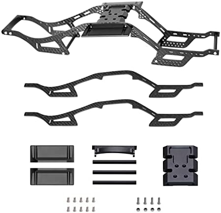 Yfgxfxf rc chassis chassis, מסילות שלדה LCG סיבי פחמן, מסגרות מסגרת מסגרת מסגרת, gen2 משקל קלות