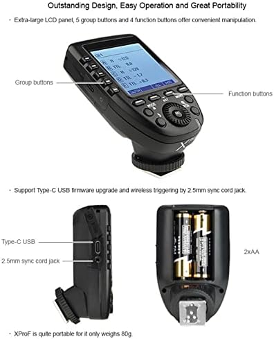 Godox Ad400 Pro w/Godox xpro-f Trigger for fuji ad400pro flash gn72 ttl monolight, 1/8000 HSS מהירות