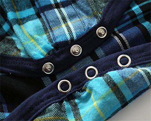 חליפה מזדמנת של קימוקאט לילד פעוט 2 יחידות שרוול ארוך משובצת תלבושות ג'ינס