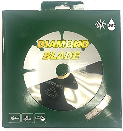 Alskar Diamond J-Slot 6 אינץ 'להב יהלום יבש/רטוב עם חריצים לחיתוך חרסינה ואריחי קרמיקה