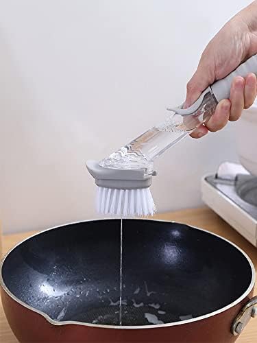 סבון מחלק צלחת מברשת תכליתי מטבח לשפשף מברשת עבור מנות אוטומטי מינון צלחת ספוג מברשת עבור סיר
