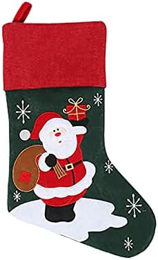גרבי חג המולד מיני גרביים סנטה קנדי ​​שקית מתנה לקישוטים לעץ חג המולד וינטג 'קישוטי חג המולד של שנות