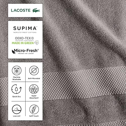Lacoste Heritage Supima Cotton Tub Mat, ג'ינס קל, 21 x 31