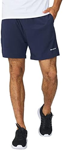 Baleaf's 5 אינץ 'של מכנסיים אתלטים של גברים בכיס רוכסן קל משקל