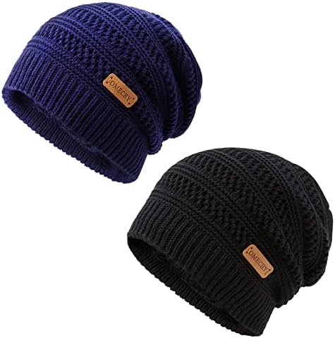 כפה לגברים נשים חורף לסרוג חם כובע למתוח רגיל שרוול מזחלת כובע