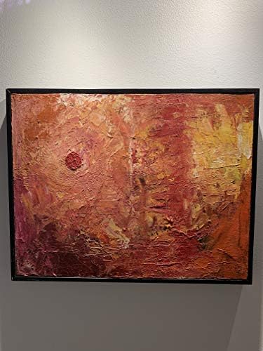 ואלס גומז אמנייס ציור שמן אדום על בד ממוסגר-בעבודת יד במקסיקו