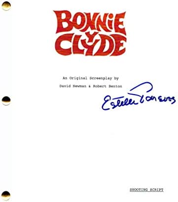 אסטל פרסונס חתמה על חתימה בוני וקלייד תסריט קולנוע מלא - זוכה אוסקר, נדיר מאוד, דודה בבה רוזאן, הקונורס, וורן