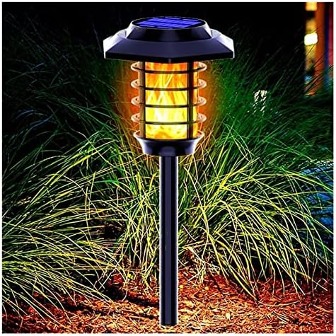 N/A 2 ב 1 סולארי LED LED מנורות מדשאה חיצונית אורות לפיד להבה אטומים למים אורות נוף גזבו חצר וילה