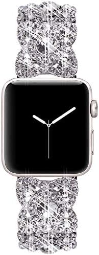 Viqiv Bling להקות תואמות ל- Apple Watch 38 ממ 40 ממ 42 ממ 44 ממ 41 ממ 45 ממ 49 ממ Ultra Iwatch