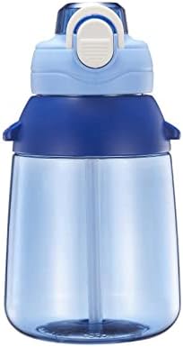 PVBOX כוס מים מפלסטיק כוס סטודנטים רצועת קש נייד גברים ונשים חמודים קומקום שקוף כחול 800 מל
