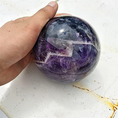 קוטר 100 ממ פנטזיה טבעית אמטיסט כדור קריסטל ריפוי פנג שואי חתיכות ריפוי אבן מחלקת רוחות רעות ציור