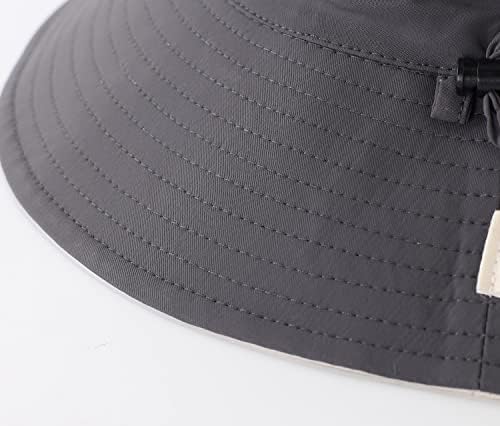 בית מעדיף עד50 + רחב שוליים שמש כובע עבור בני בנות הפיך ילדים דלי כובע