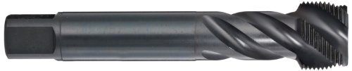 Dormer EX41 COBALT פלדה ספירלה חילוט ברז הברגה, גימור תחמוצת שחורה, עגול עם שוק קצה מרובע, חילון תחתון שונה,