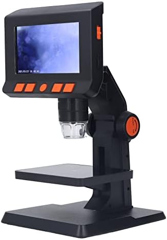 מיקרוסקופ מסך LCD של Kadimendium, מיקוד מדויק 1000x יציב בסיס יציב גבוה הגדרה גבוהה 10.0MP טכנולוגיית מצלמה