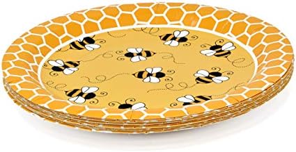 דבורת דבורת ספקי צד כלי שולחן סט כולל 24 9 צלחות 24 7& 34; צלחת 24 9 עוז כוס 50 מפית ארוחת צהריים דבש