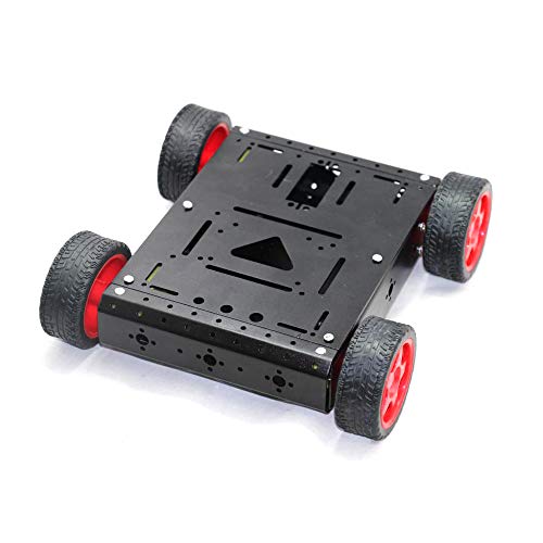 4WD Drive אלומיניום פלטפורמת רובוט ניידת חכמה ערכת שלדת רובוט חכמה עבור Arduino uno Mega 51