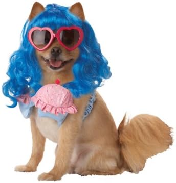 אוספי תלבושות בקליפורניה תלבושות כלב של נערת חיות מחמד, כחול/ורוד, ארהב קטנה