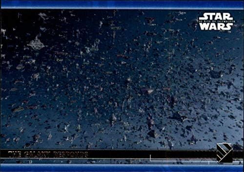 2020 Topps מלחמת הכוכבים העלייה של Skywalker Series 2 Blue 83 The Galaxy מגיבה כרטיס מסחר