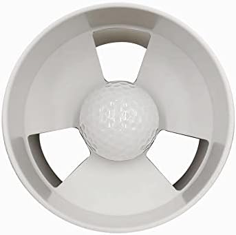 גולף חור כוס 4 אינץ לבן פלסטיק / שרירי בטן גולף ירוק כוסות, עם 10 יחידות 3-1/4 אינץ גולף טיז, לאימון