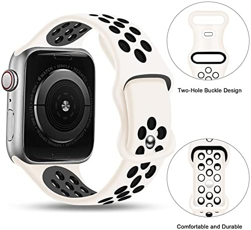 להקות SVISVIPA Sport תואמות להקות Apple Watch 49 ממ 45 ממ 44 ממ 42 ממ 41 ממ 40 ממ 38 ממ, נושם סיליקון נשים