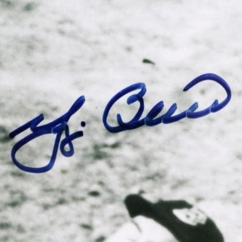 יוגי ברה חתום תמונה 8 × 10 ינקי מטוס - COA Steiner Sports - תמונות MLB עם חתימה