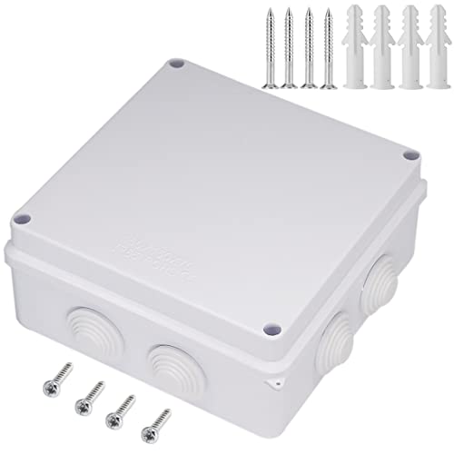 תיבת צומת Zulkit ABS ABS אטום אבק אטום אבק IP55 קופסאות חשמל אוניברסאליות מארז פרויקט לבן D3.1 X H2