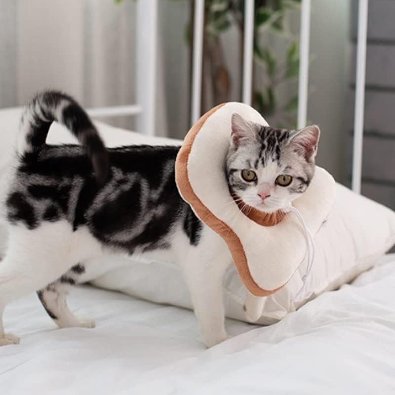 רך כותנה לחיות מחמד צווארון כלב חתול מתכוונן פצע ריפוי צווארון למנוע ביס צוואר טבעת עבור חיות מחמד