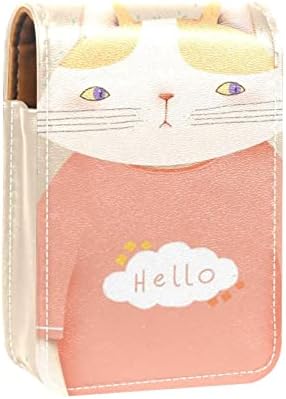 חמוד נייד איפור תיק קוסמטי פאוץ, שפתון מחזיק איפור ארגונית, קריקטורה יפה בעלי החיים חתול הלו